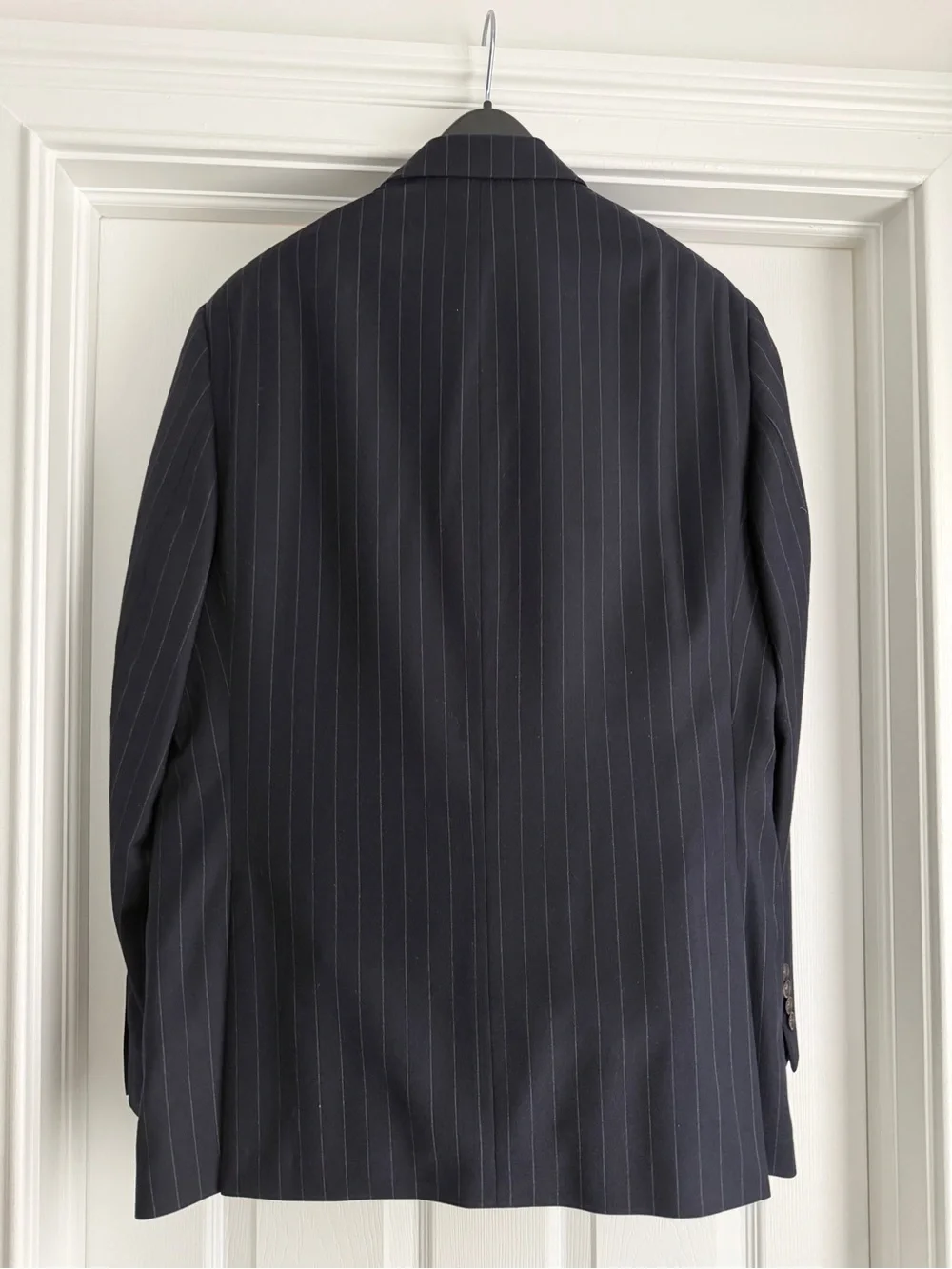 Ted Baker London No Ordinary Joe 100% Wool Navy Pinstripe Suit 42R 35x30